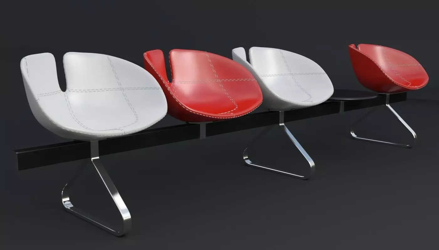 Fjord Bench Sistema Table Iray piu 3D model_0