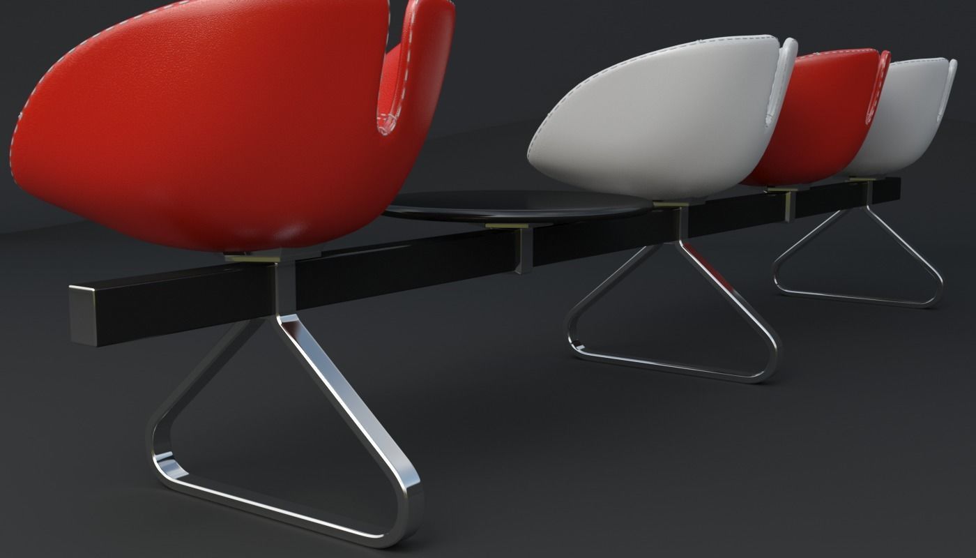 Fjord Bench Sistema Table Iray piu 3D model_7