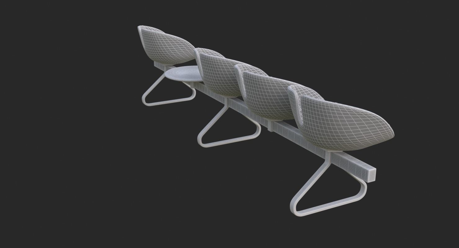 Fjord Bench Sistema Table Iray piu 3D model_25