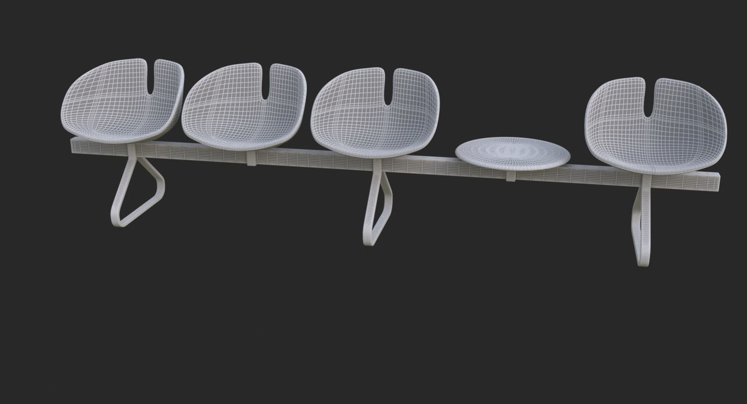 Fjord Bench Sistema Table Iray piu 3D model_48