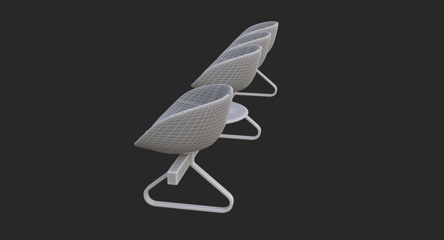 Fjord Bench Sistema Table Iray piu 3D model_39
