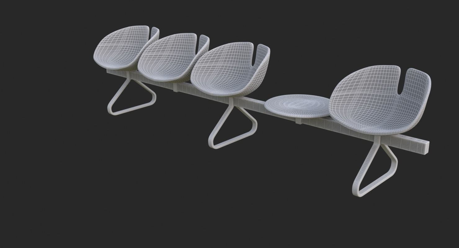 Fjord Bench Sistema Table Iray piu 3D model_45