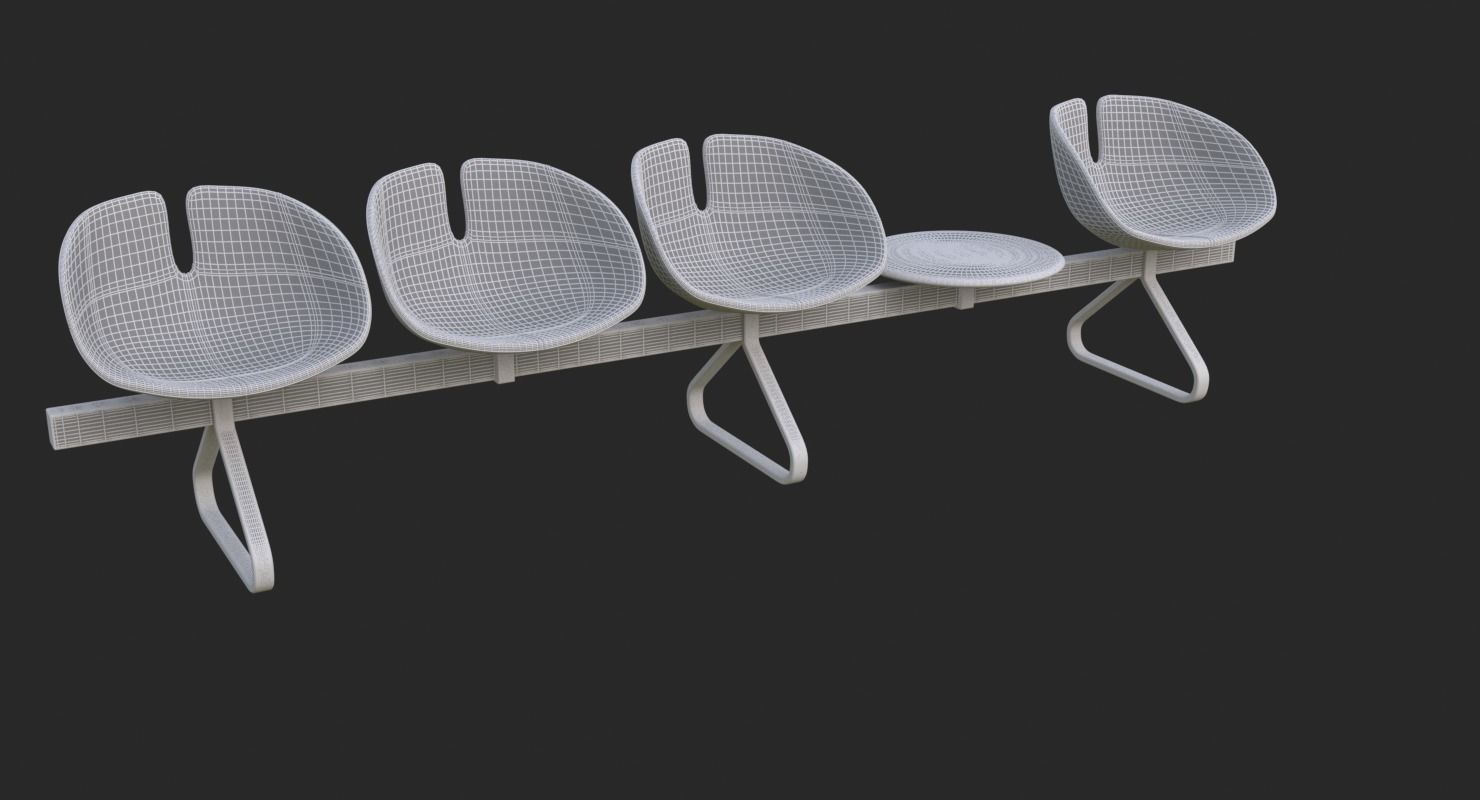 Fjord Bench Sistema Table Iray piu 3D model_16