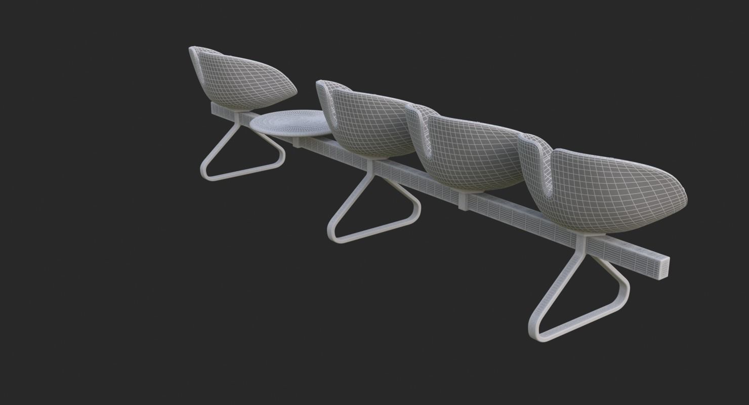 Fjord Bench Sistema Table Iray piu 3D model_26