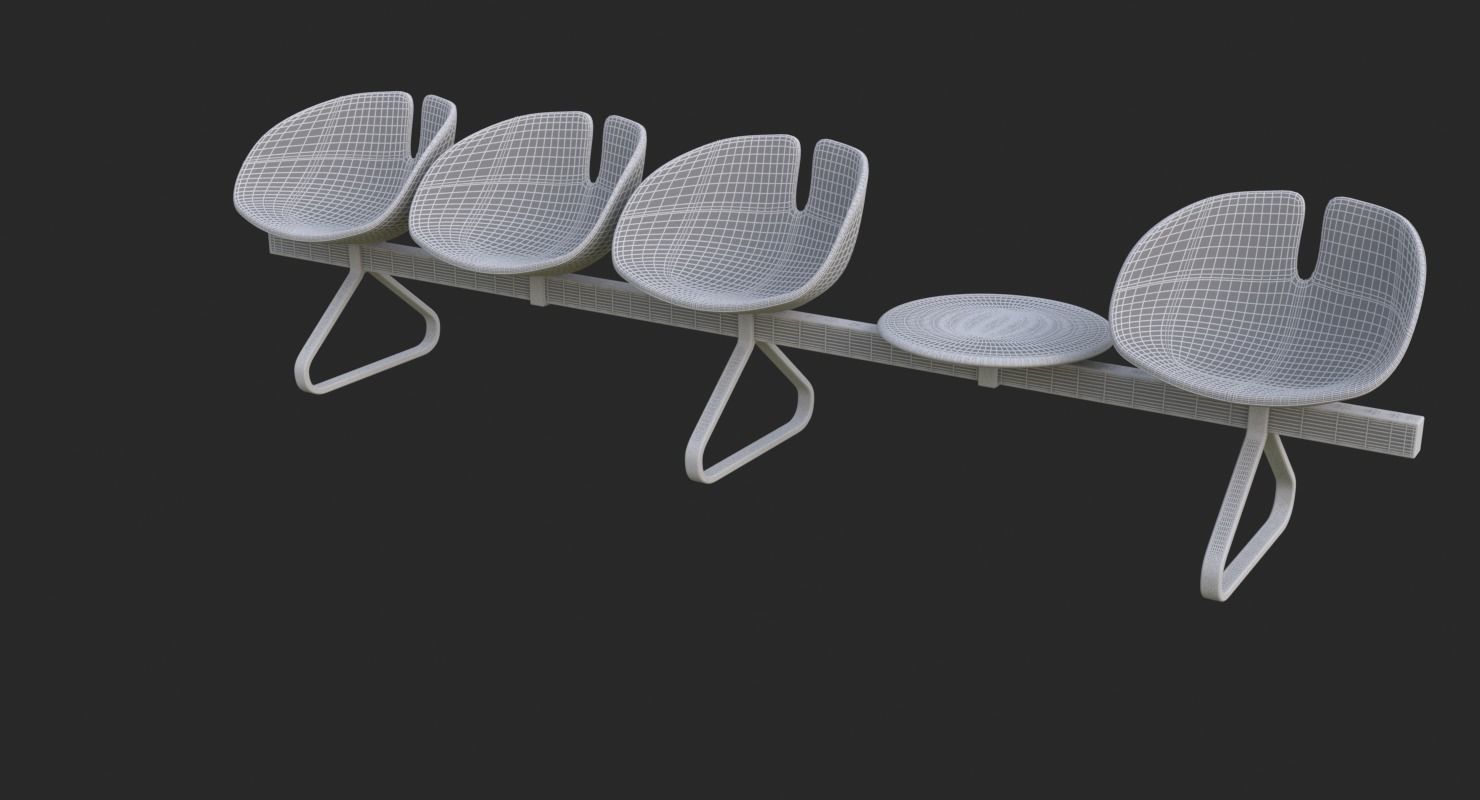 Fjord Bench Sistema Table Iray piu 3D model_46
