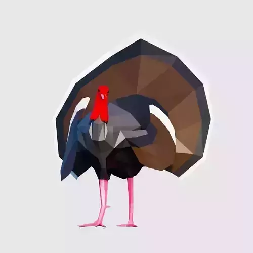 Turkey in low polygons
