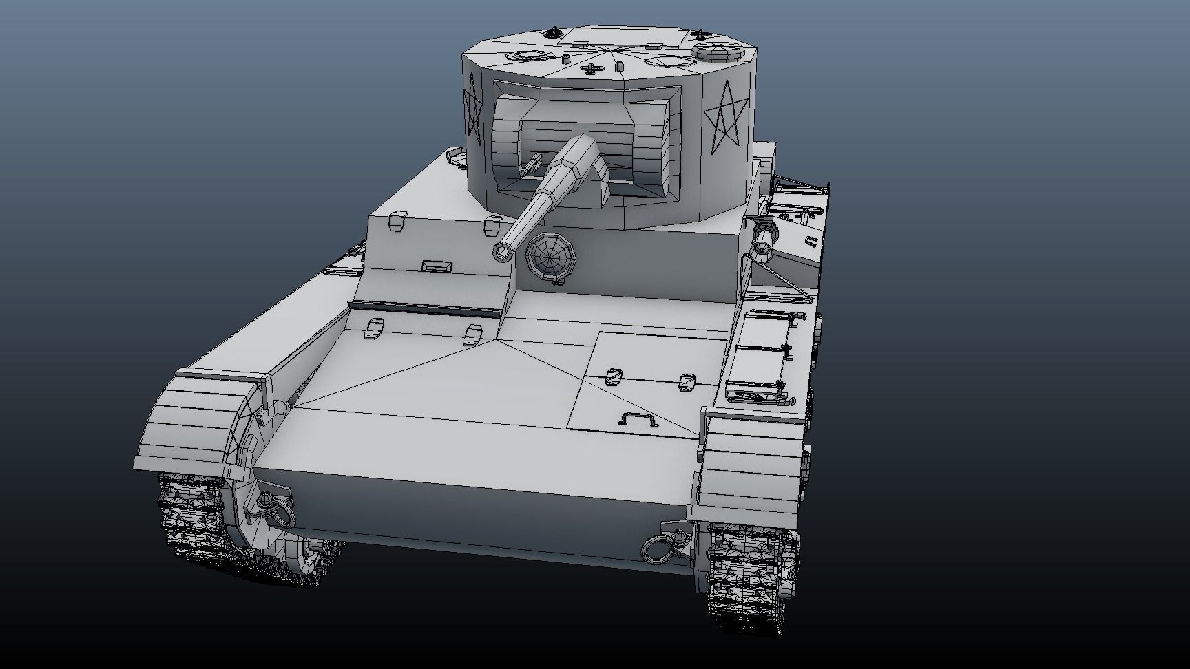 Tank T26 3D model_28