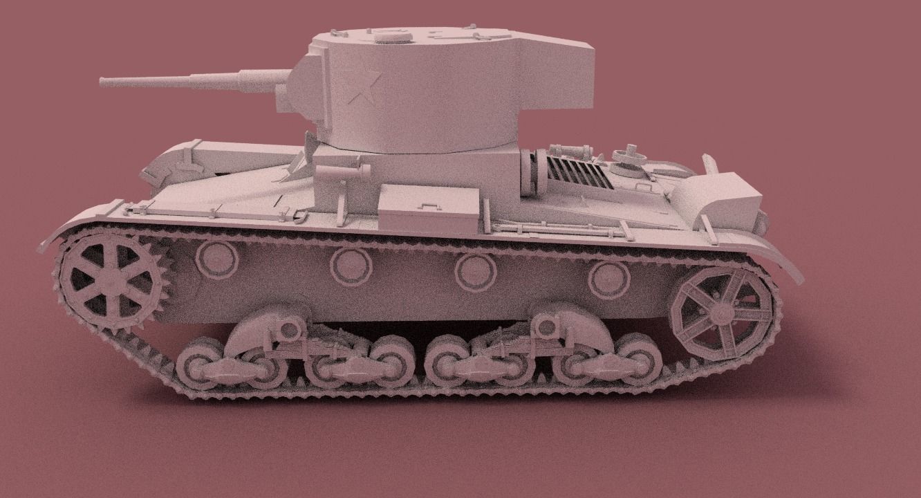 Tank T26 3D model_10