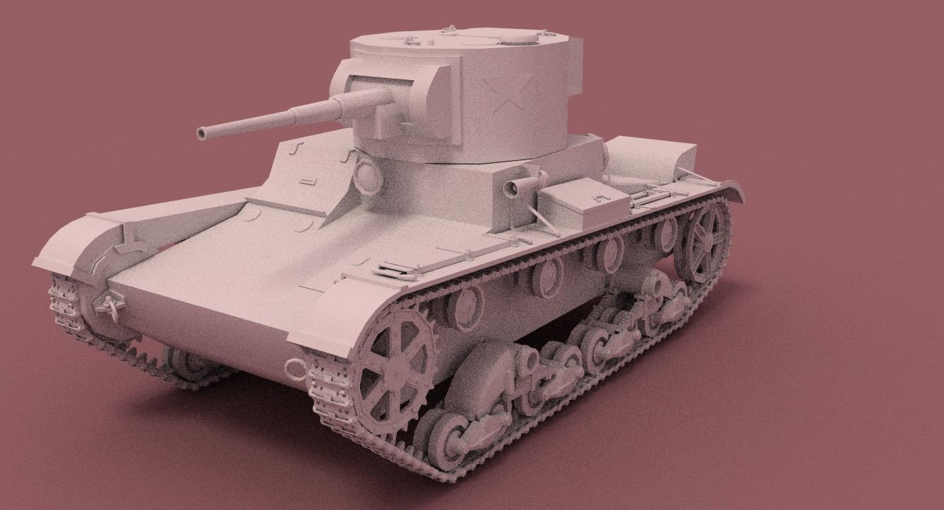 Tank T26 3D model_38