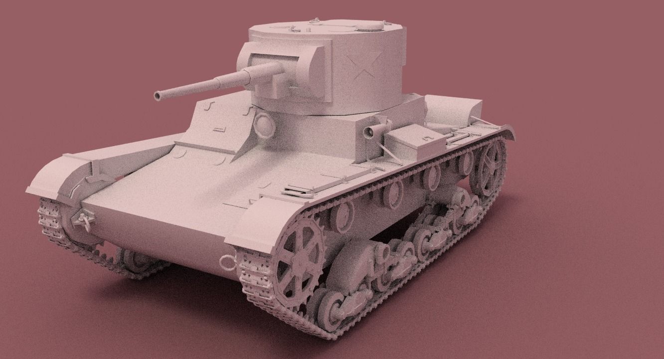 Tank T26 3D model_18