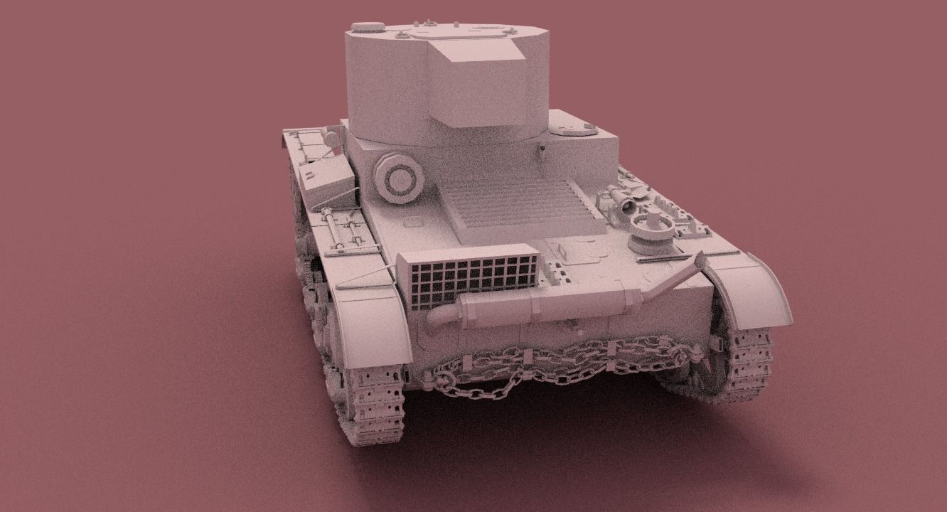 Tank T26 3D model_12