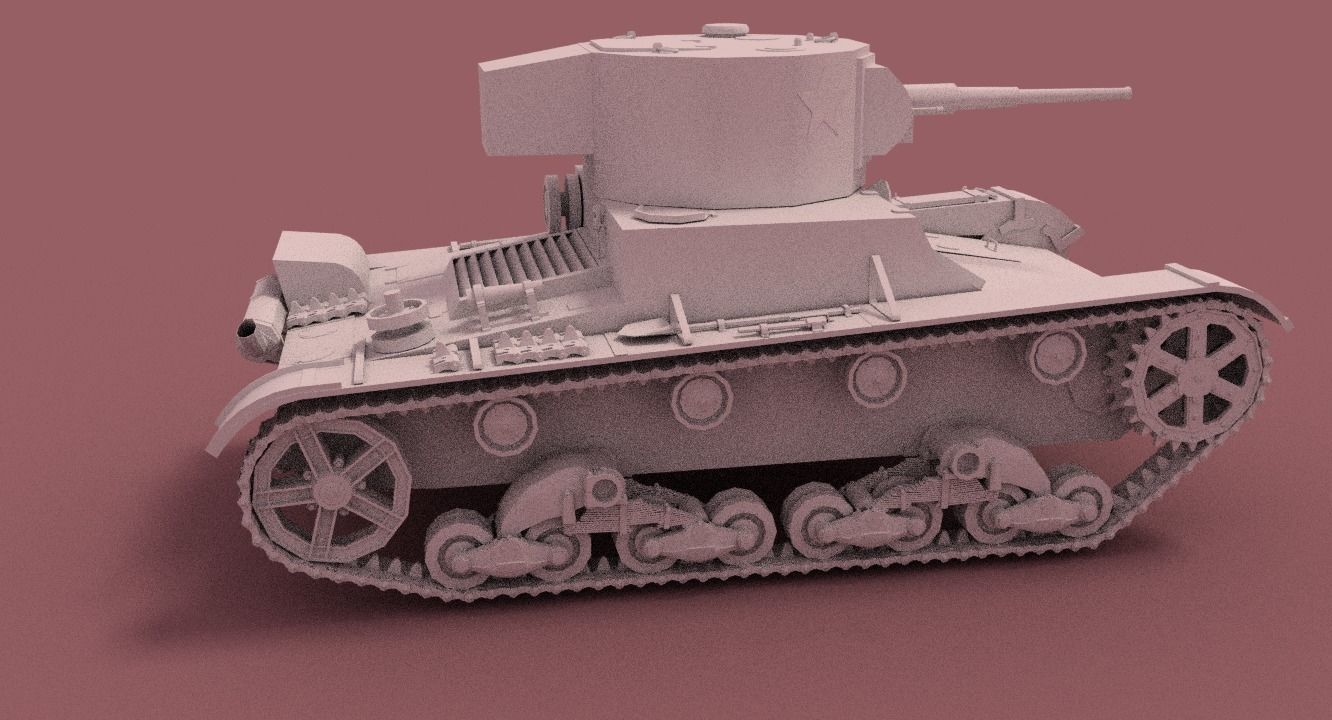 Tank T26 3D model_14