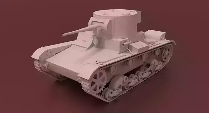 Tank T26 3D model