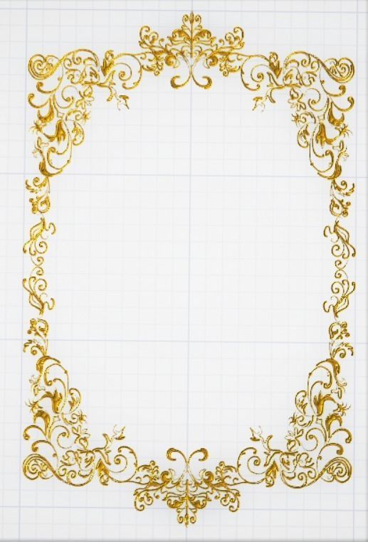 barocco ornamental frame 3D model_9