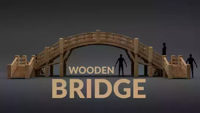 Low-Poly Wooden Bridge