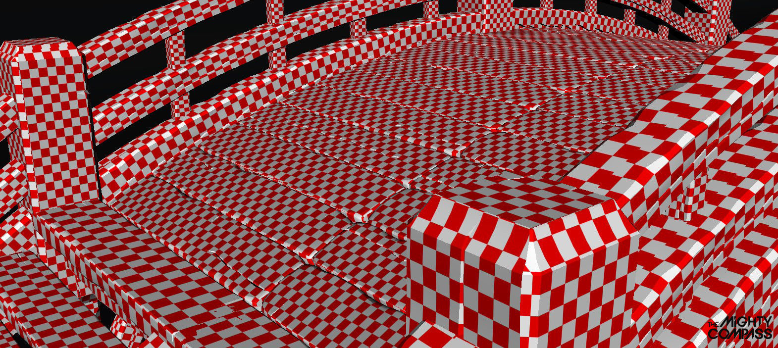 Low-Poly Wooden Bridge Low-poly 3D model_12