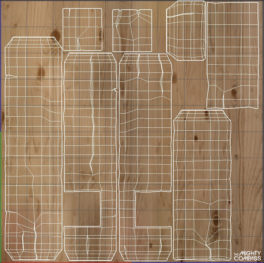 Low-Poly Wooden Bridge Low-poly 3D model_9