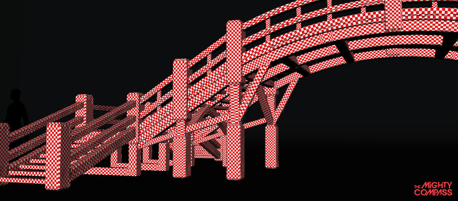 Low-Poly Wooden Bridge Low-poly 3D model_10