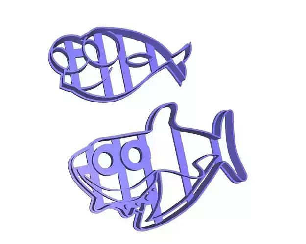 Baby Shark Cookie Cutter Set 3D print model