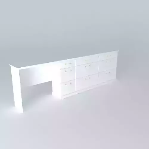 dresser with dressing