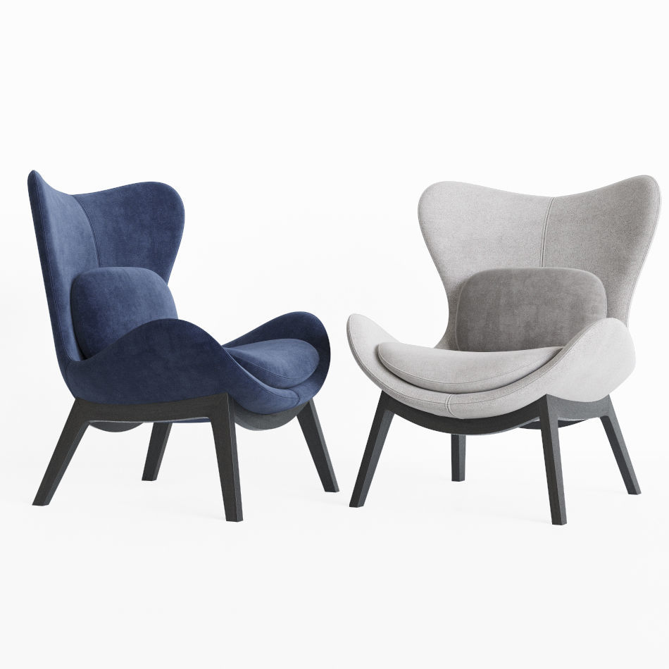 Calligaris lazy Armchair 3D model_1