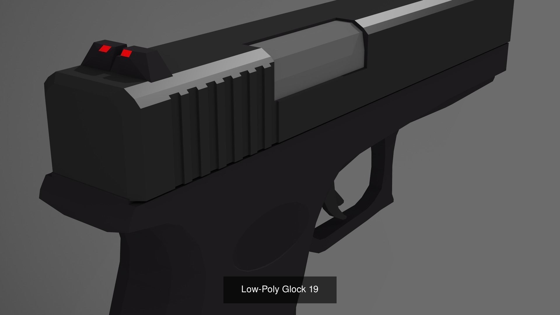 Low-Poly Weapon MEGA Bundle 3D Model Collection_9