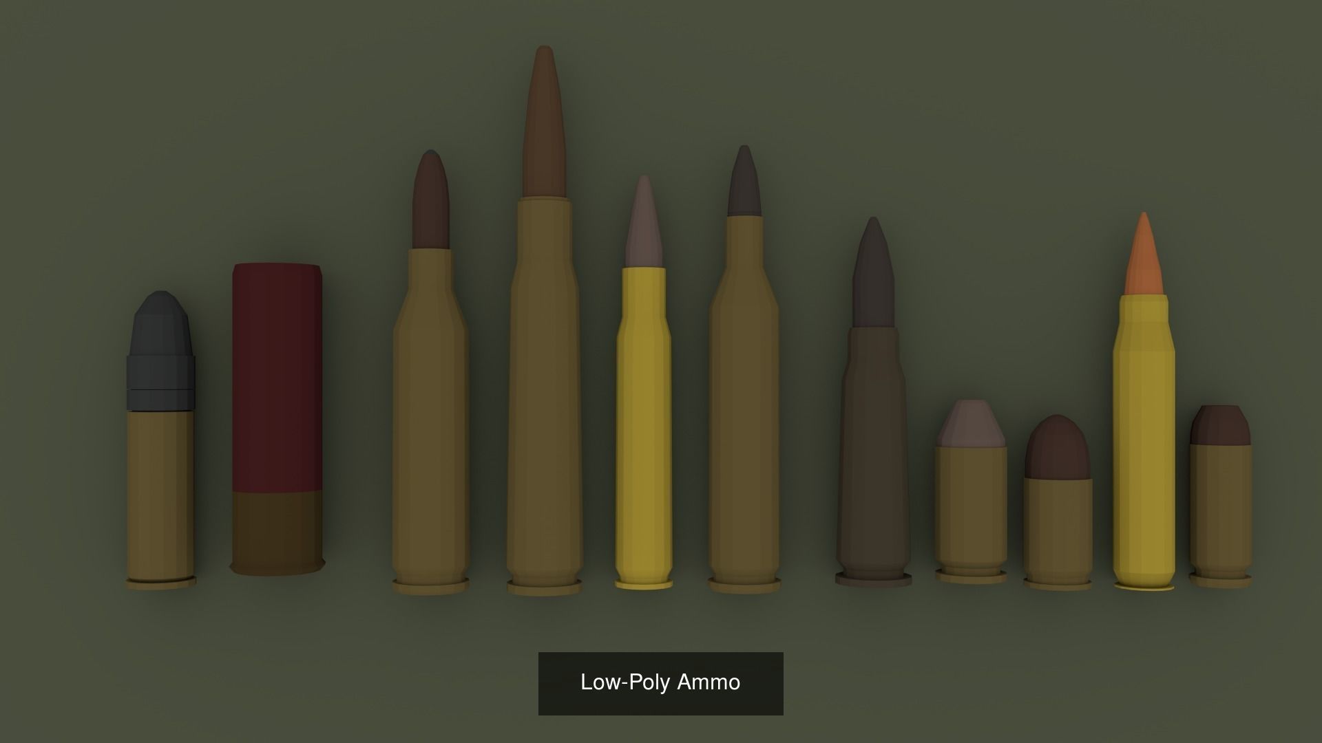 Low-Poly Weapon MEGA Bundle 3D Model Collection_5