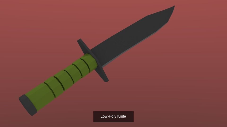 Low-Poly Weapon MEGA Bundle 3D Model Collection_15