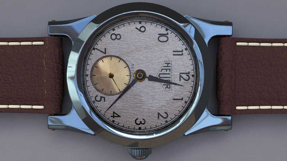 heuer watch 3D model_2