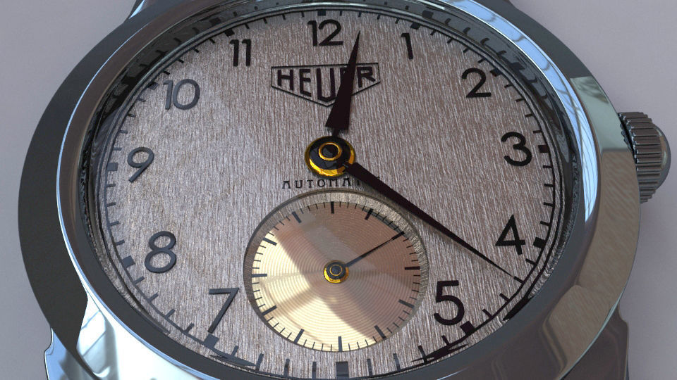 heuer watch 3D model_4