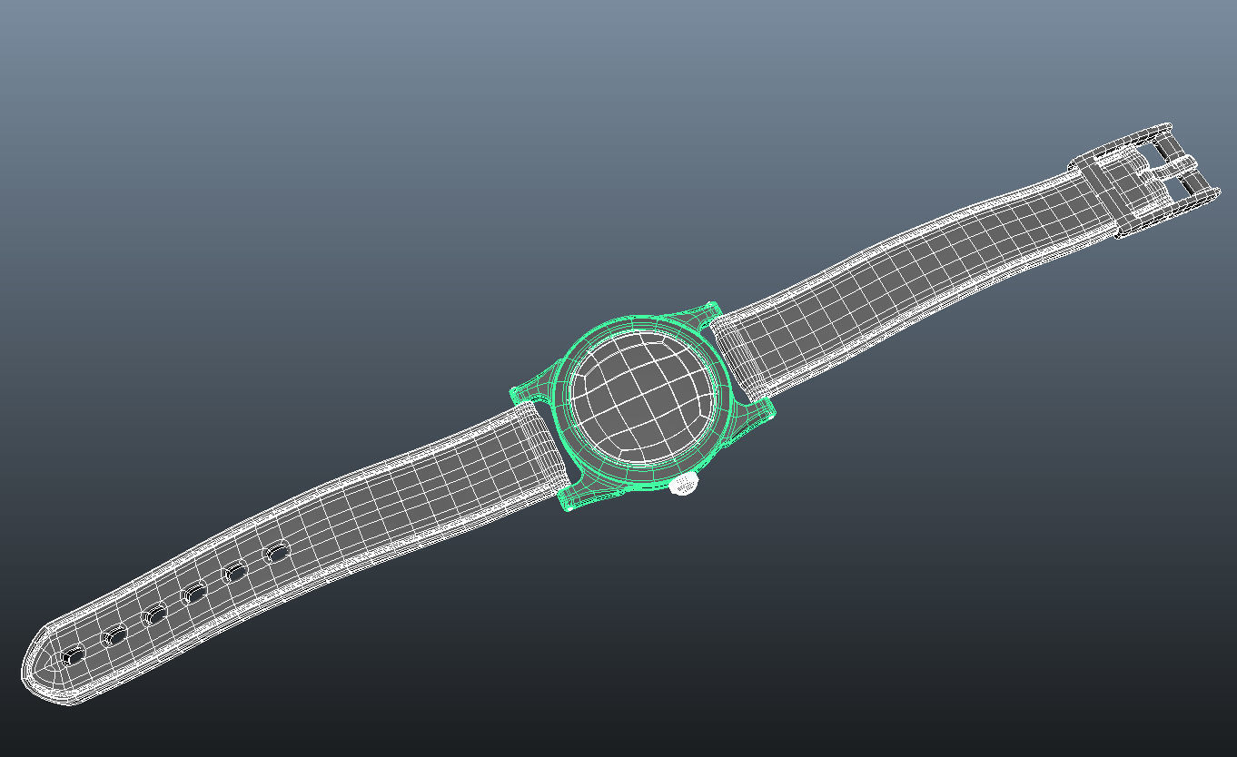 heuer watch 3D model_5