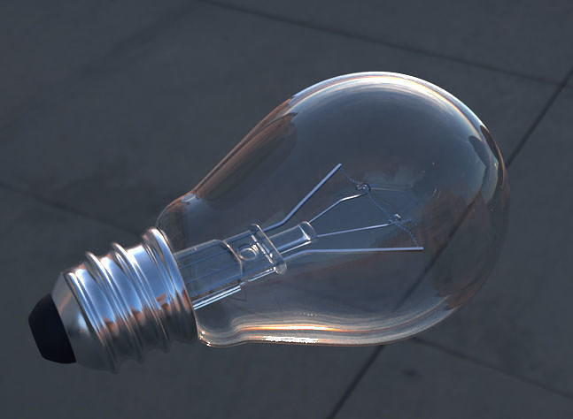 light bulb 3D model