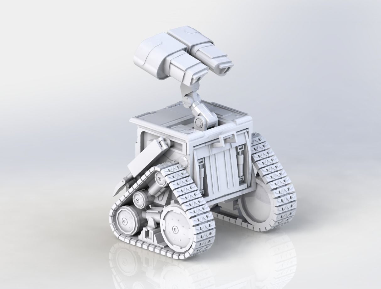 Walle 3D print model wall - e robot 3D print model_1