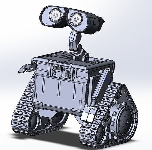 Walle 3D print model wall - e robot 3D print model