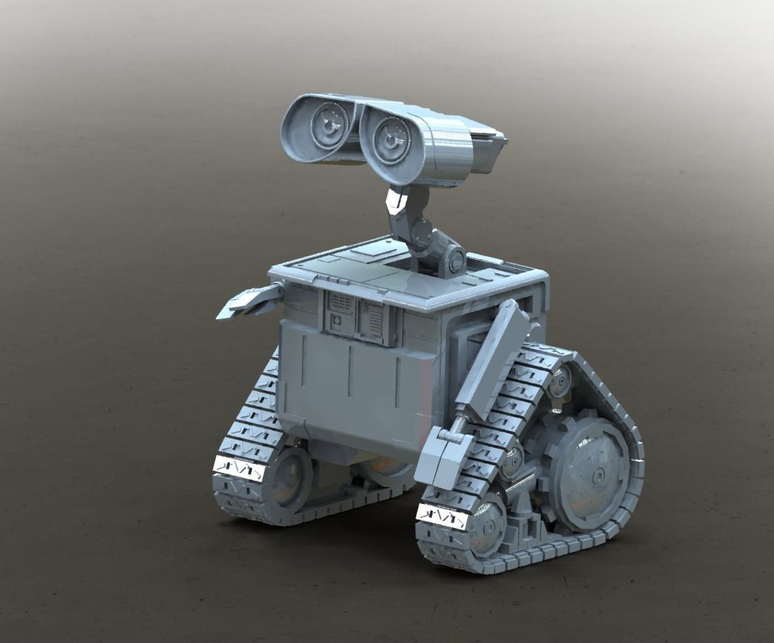 Walle 3D print model wall - e robot 3D print model_2