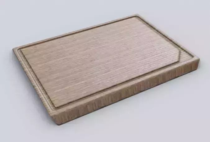 cutting board  4K Textures  UV Mapping  Polygonal Topology Low-poly 3D model