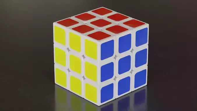 Rubiks Cube Low-poly 3D model