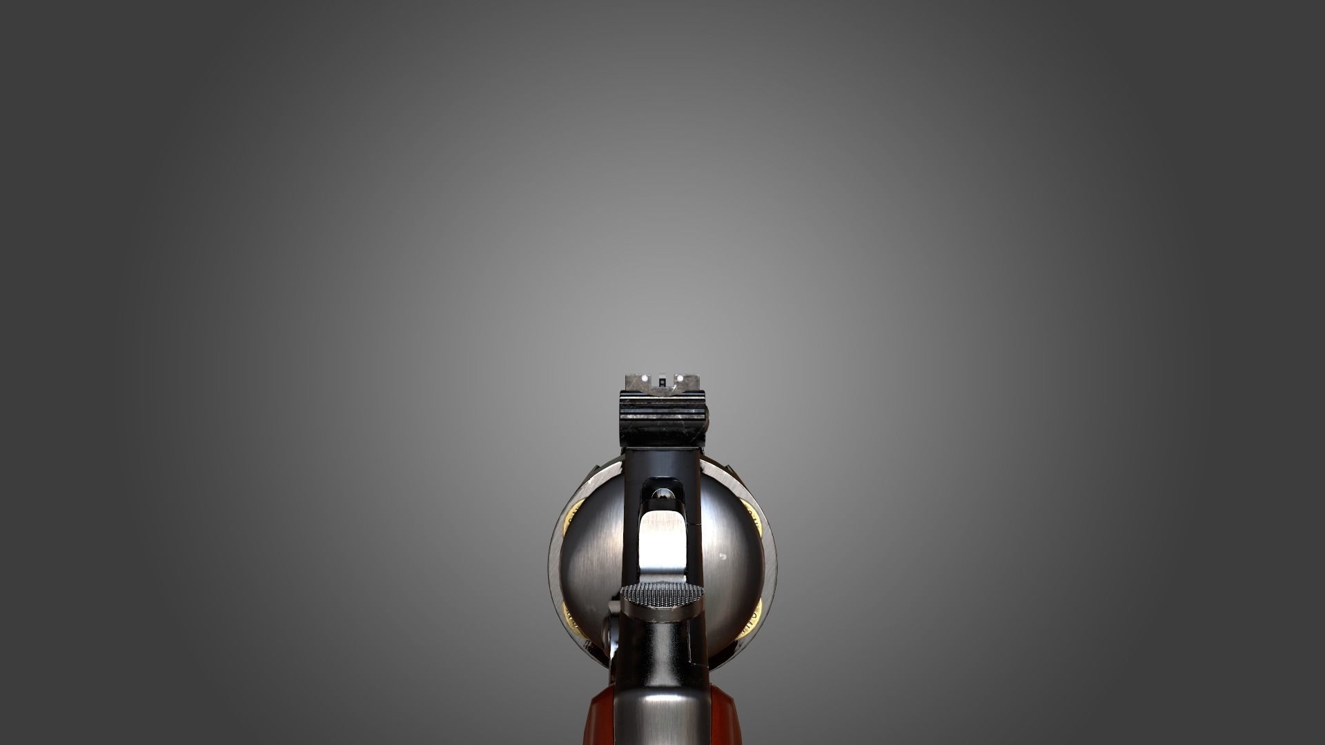 357 Revolver Low-poly 3D model_3