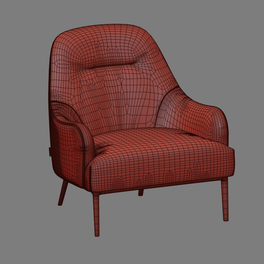 Article Furniture Lounge Chairs Pack 3D Model Collection_19