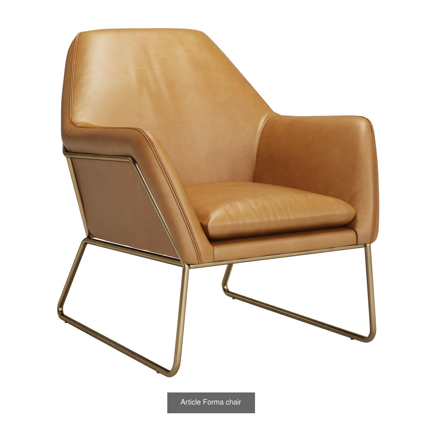 Article Furniture Lounge Chairs Pack 3D Model Collection_30