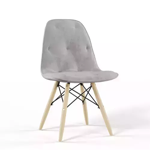 Carson Carrington Skara Mid-century Grey Upholstered Chairs 3D