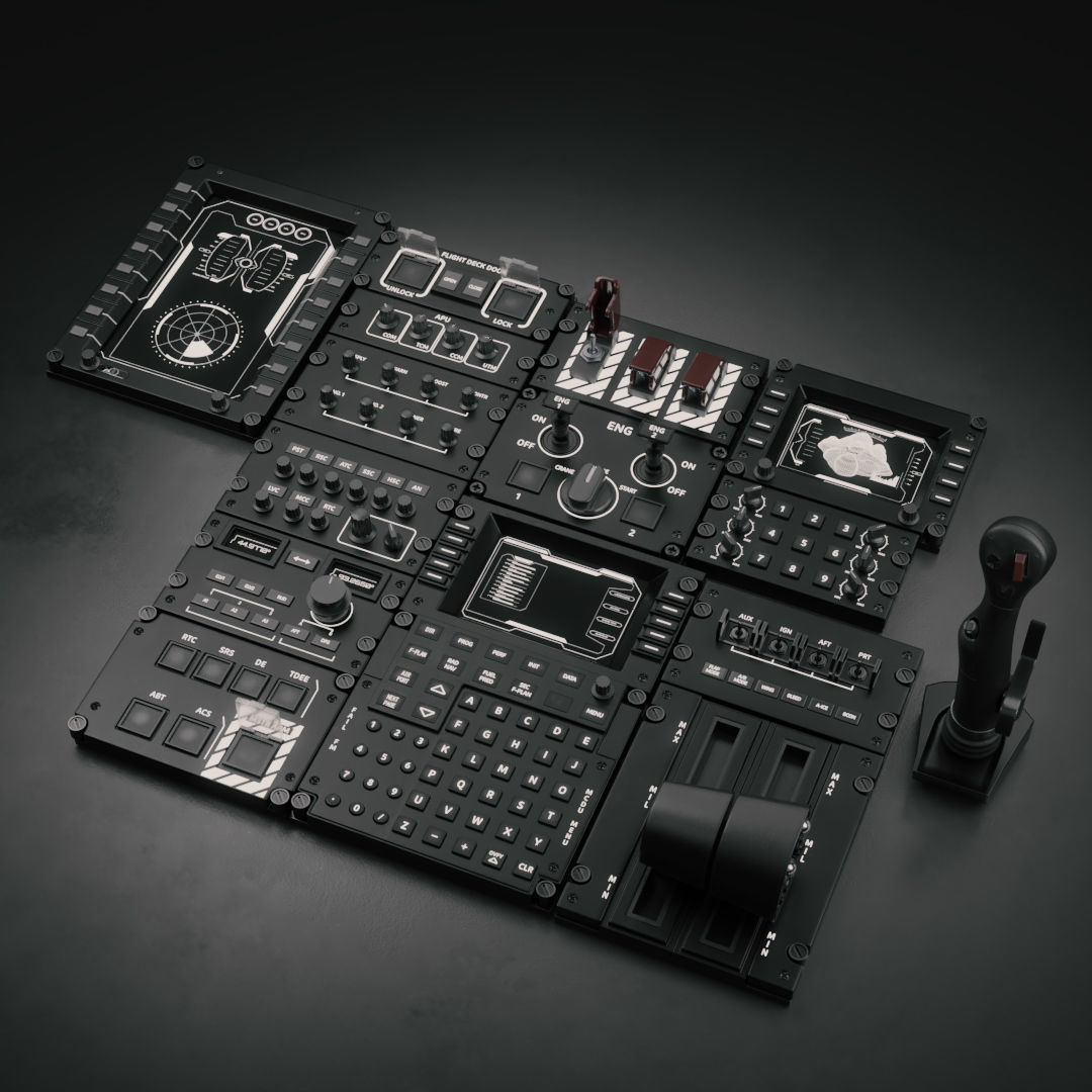 Cockpit Elements 3D model_14