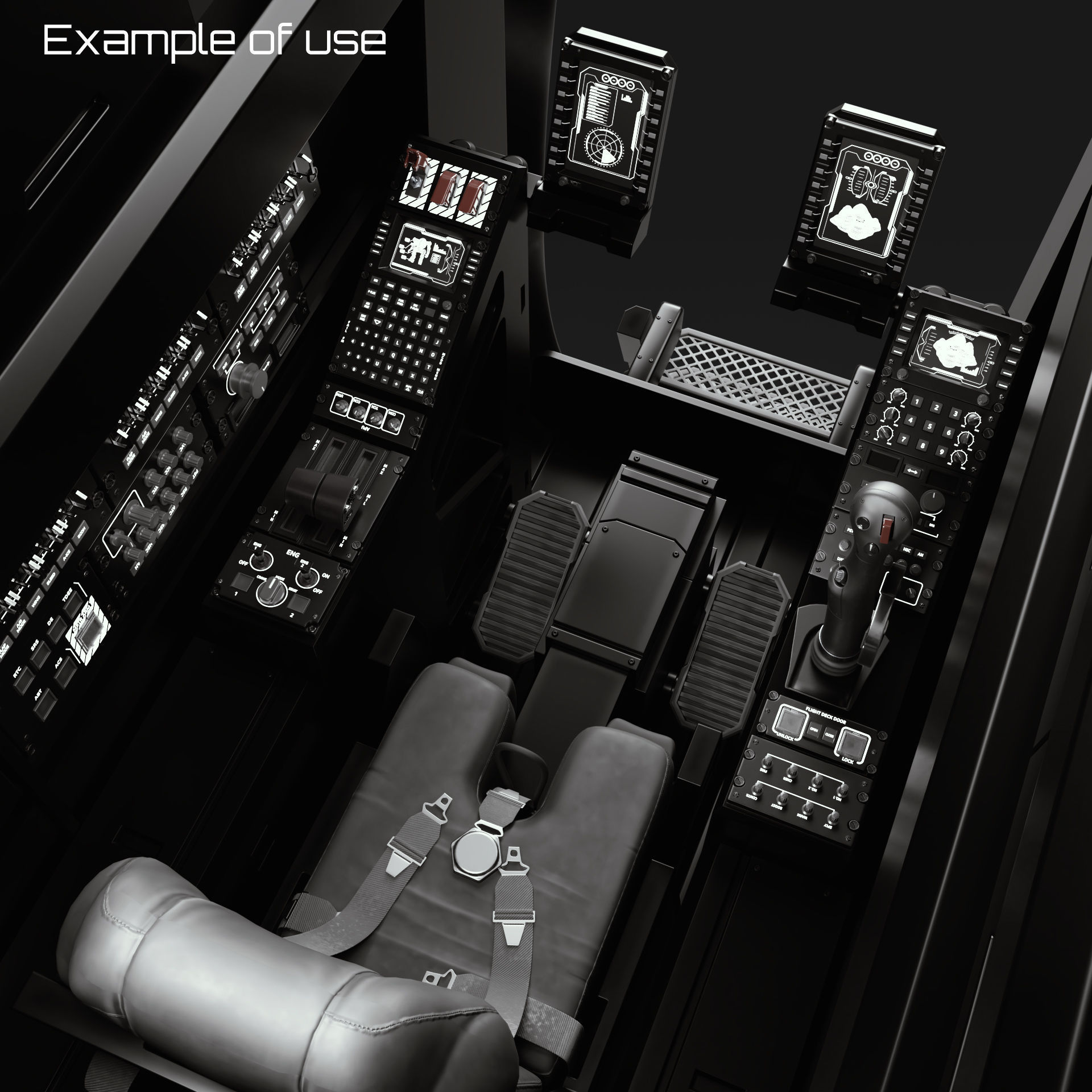 Cockpit Elements 3D model_17