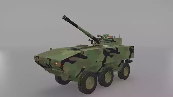 Doosan DST Tarantula Low-poly 3D model