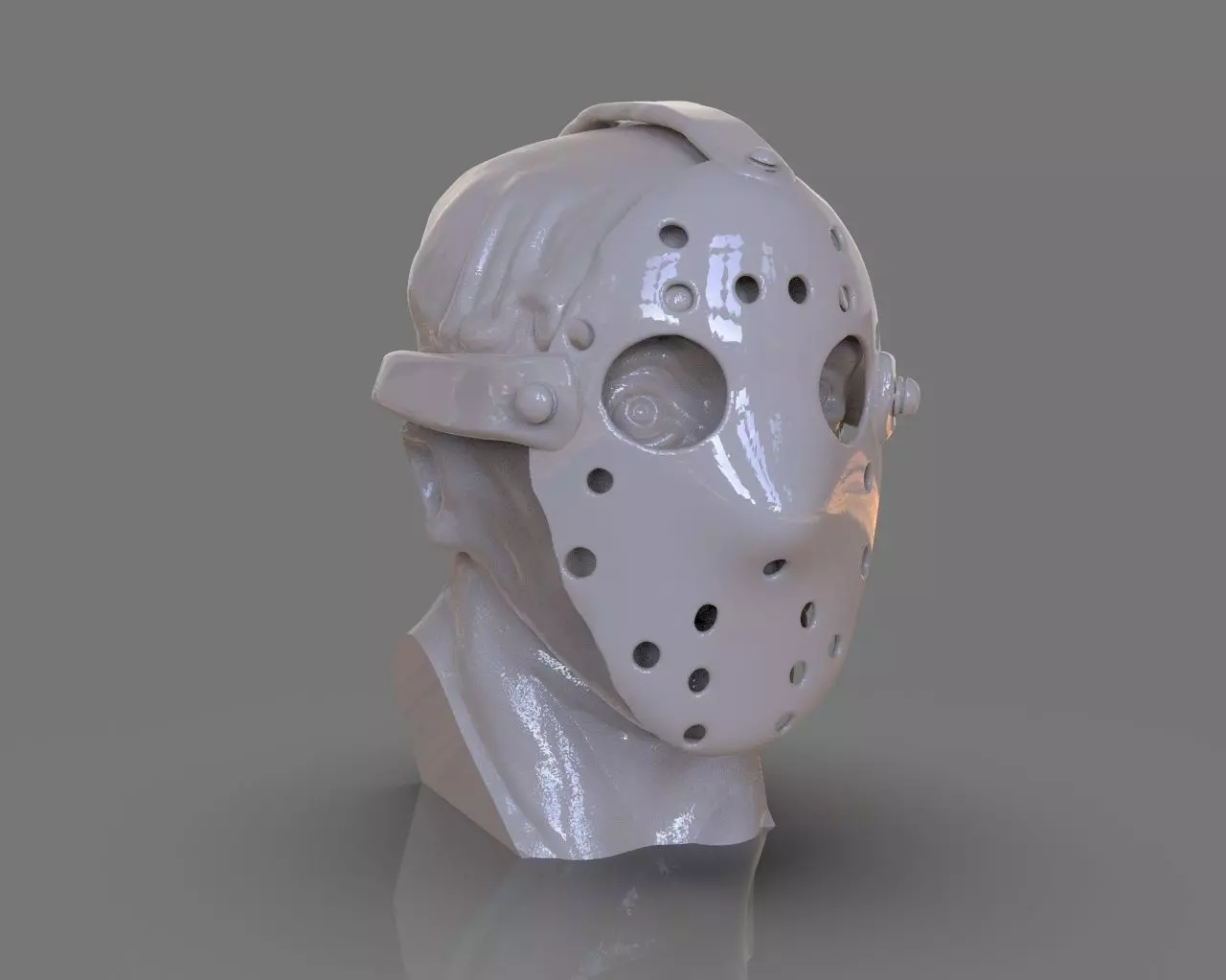 Jason Voorhees Bust 3D print model