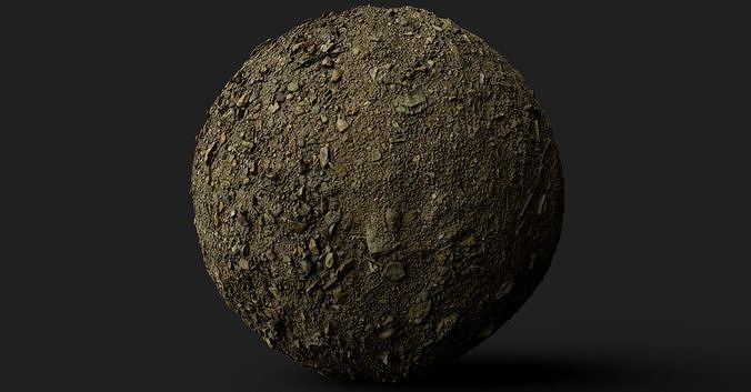 PBR Scanned Stoney Soil Texture