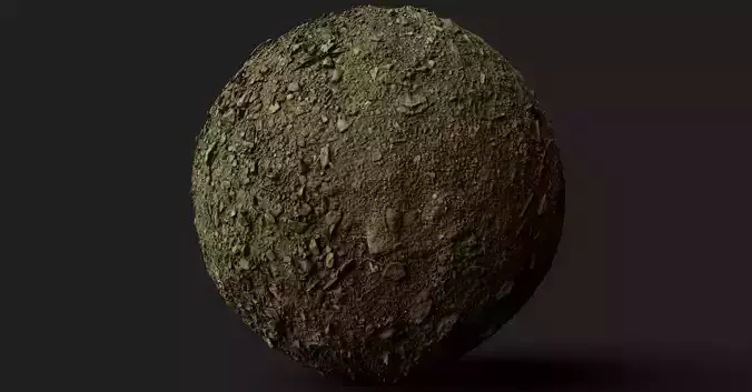 PBR Scanned Stoney Soil