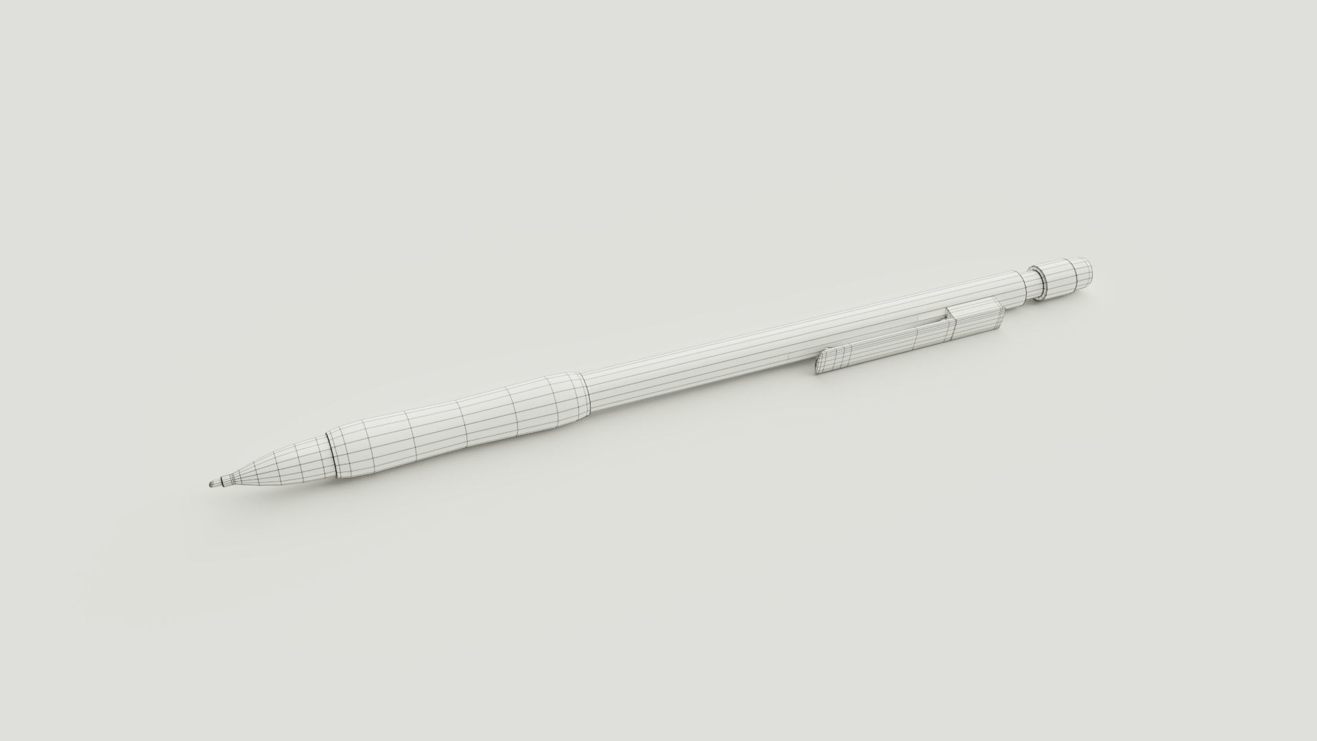 Mechanical Pencil Low-poly 3D model_3
