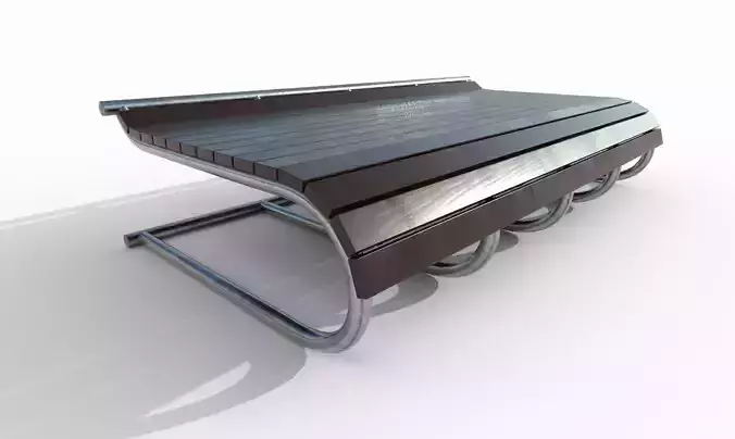 Wooden and steel pipe chair