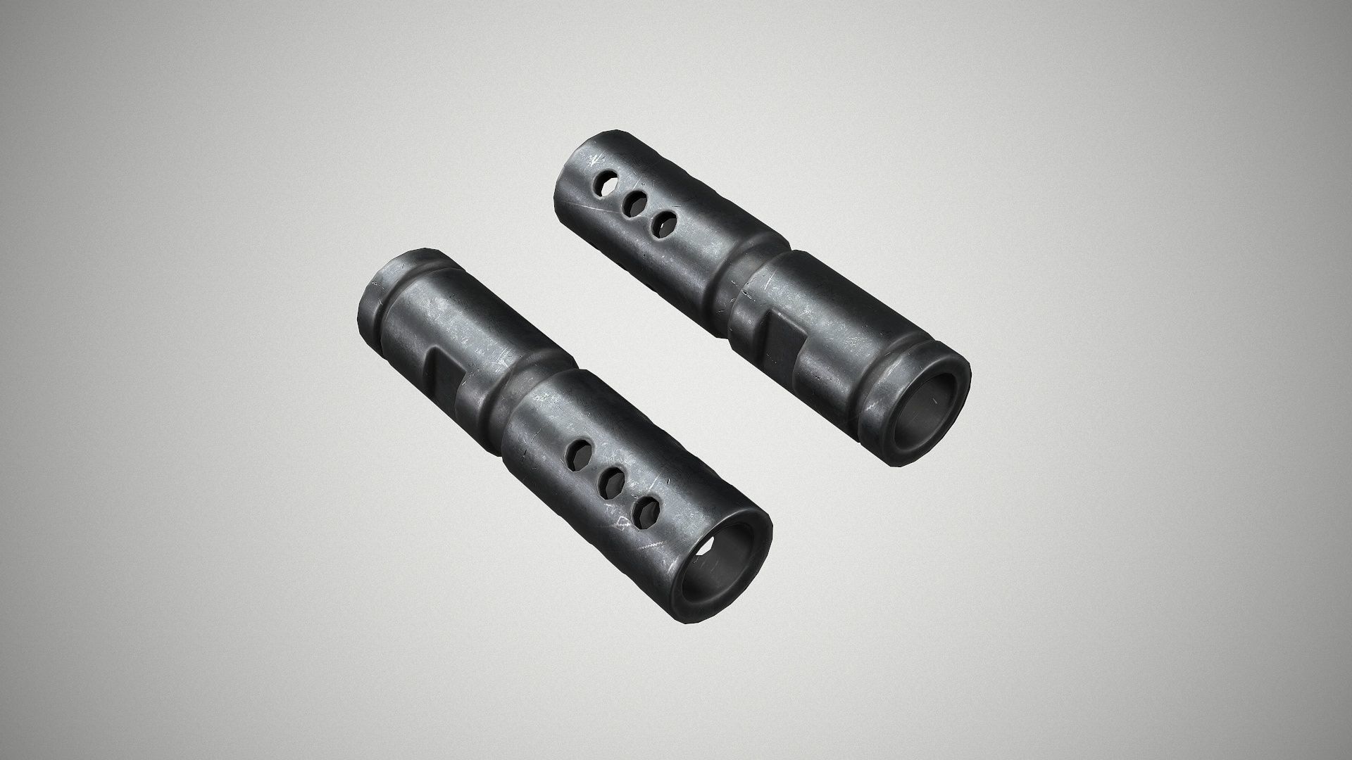 PBR FN FAL 50 63 Paratrooper Low-poly 3D model_15